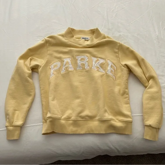 PARKE Yellow Heritage Varsity Mockneck - Picture 3 of 4